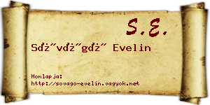Sóvágó Evelin névjegykártya