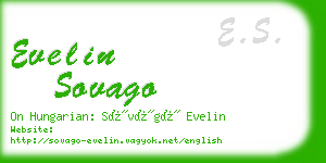 evelin sovago business card